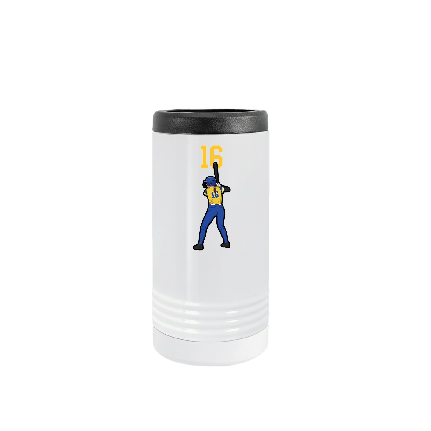 Slim Beverage Holder — Number Top in White