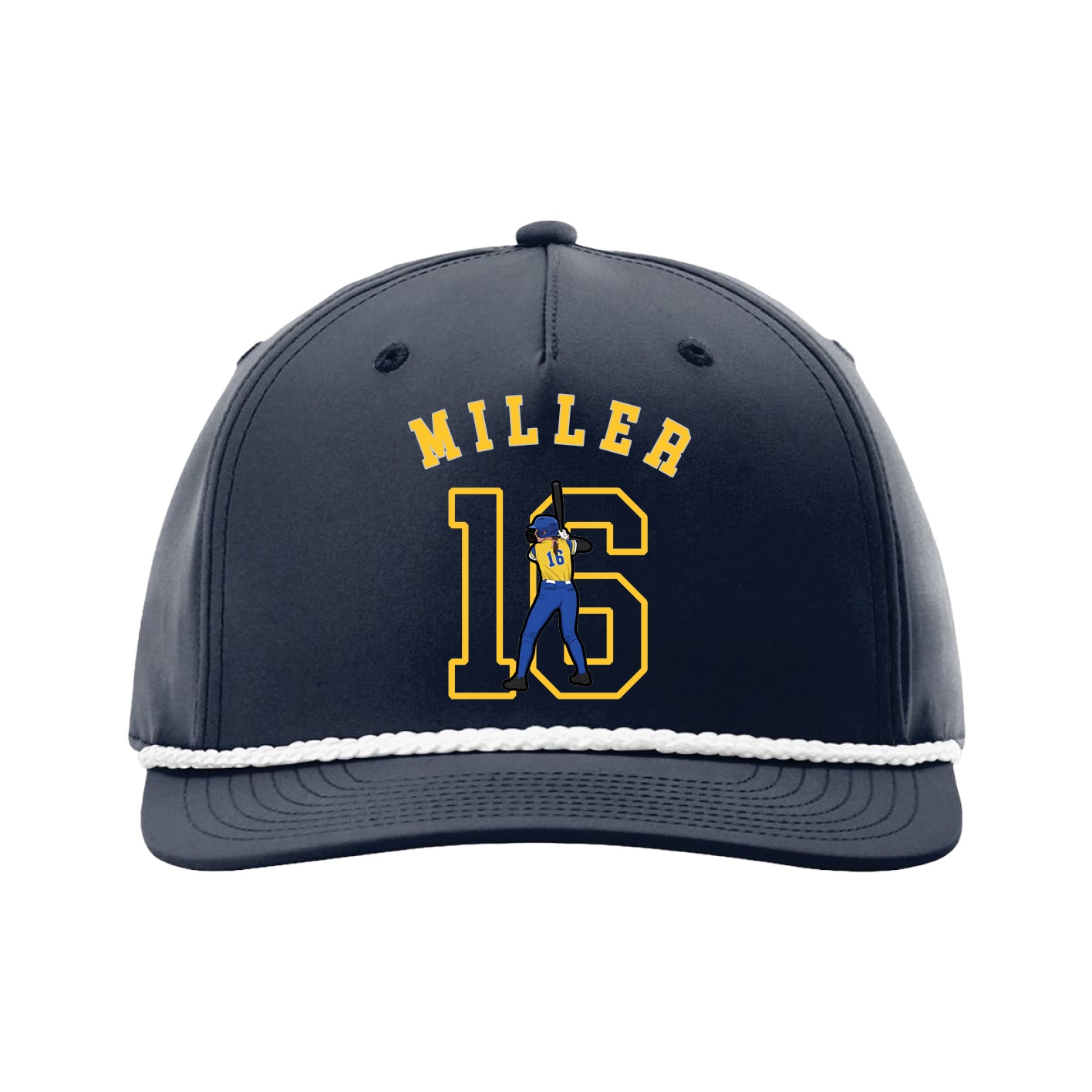 Five-Panel Classic Rope Cap — Shirsey Arch in Navy