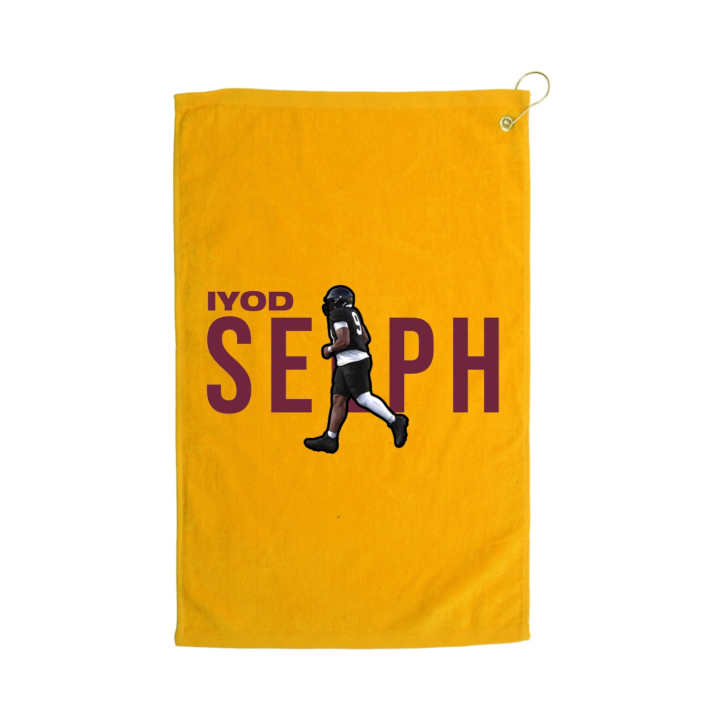 Golf Towel — Player Name in Gold