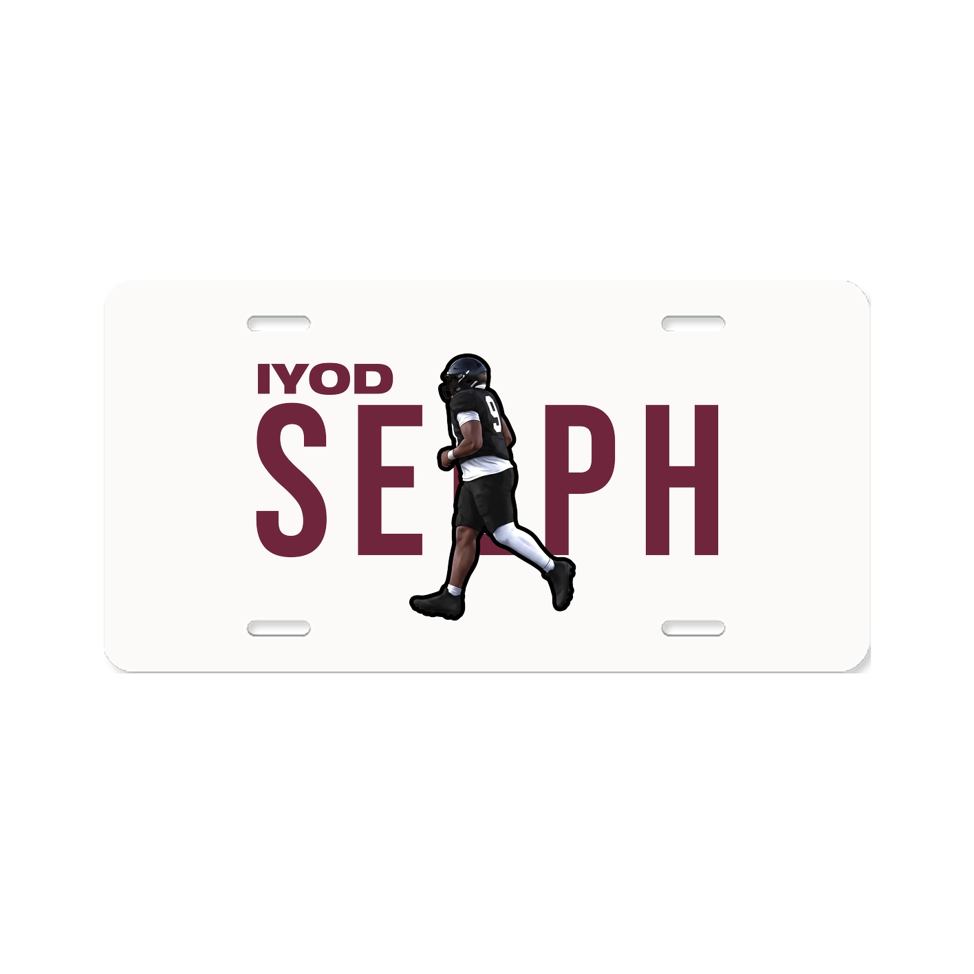 License Plate — Player Name in Classic