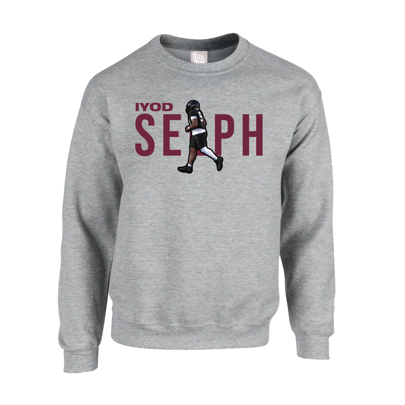 Fleece Crew — Player Name in Grey
