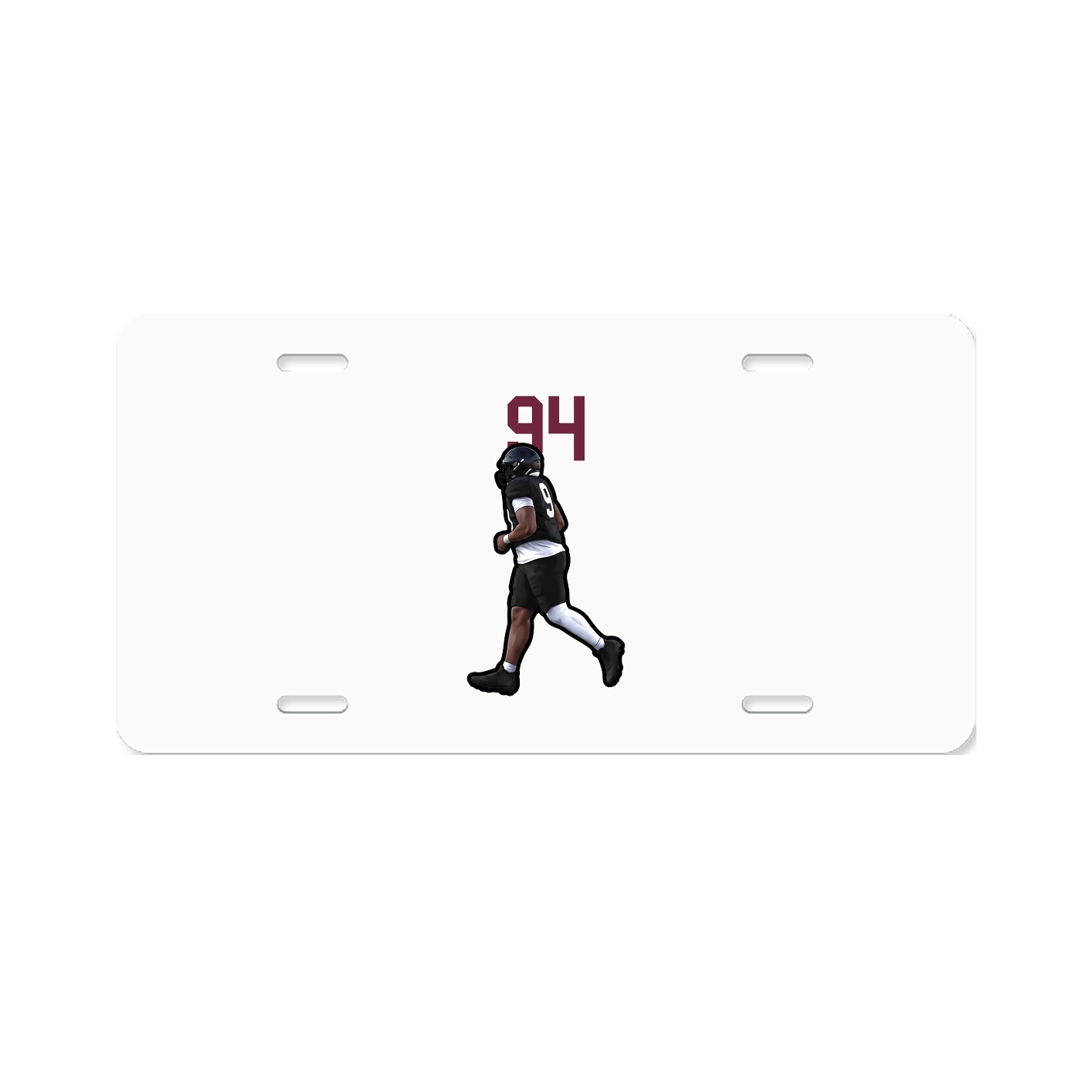 License Plate — Number Top in Classic
