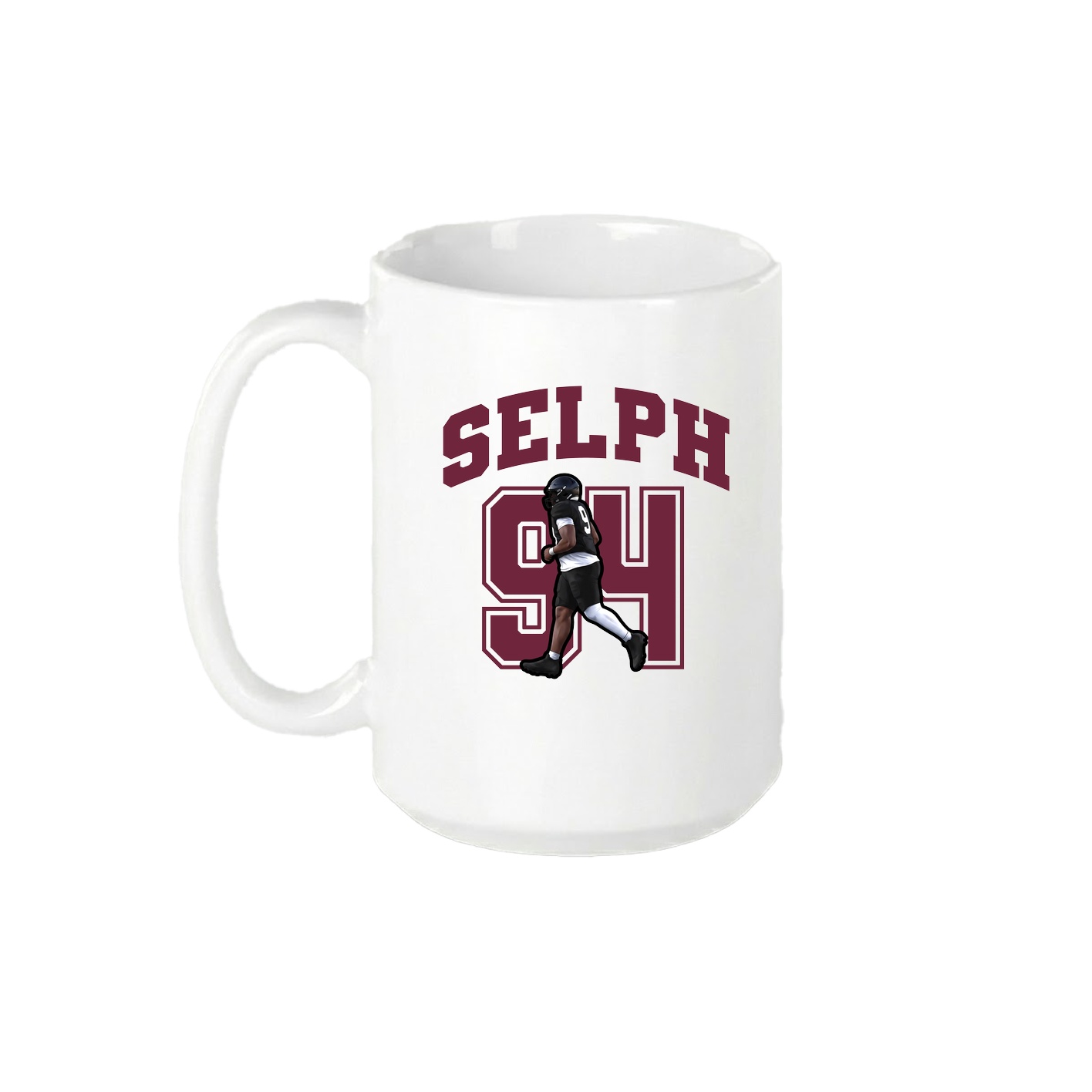15oz Coffee Mug — Number in White