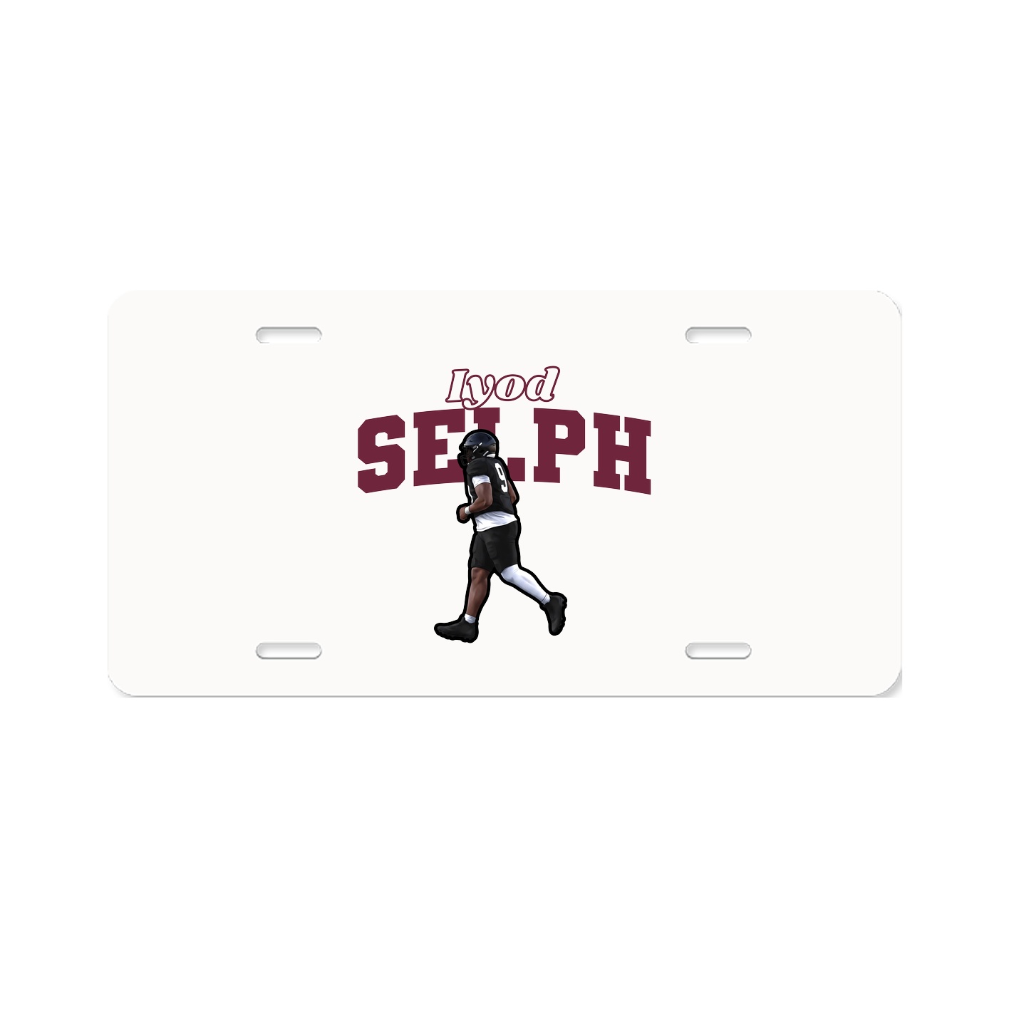 License Plate — Name Arch in Classic