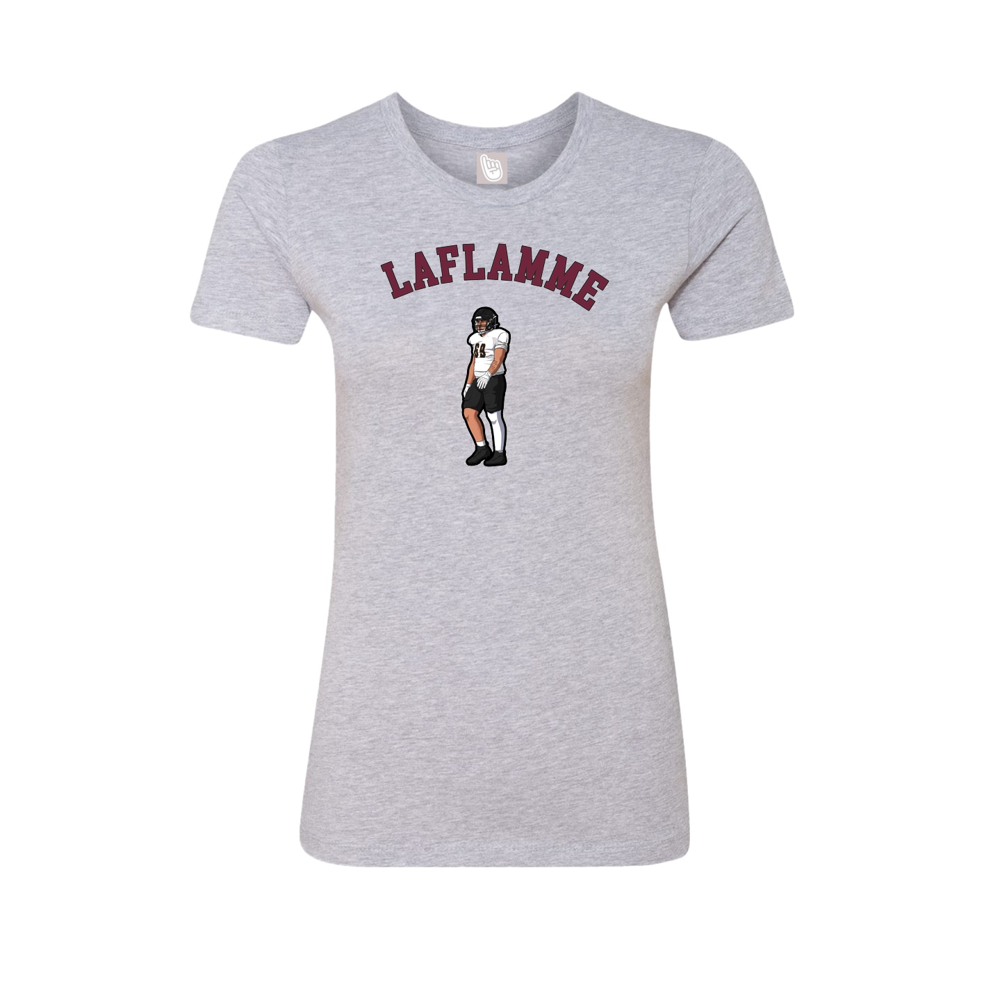 Fitted Women's Tee — Shirsey Arch in Grey