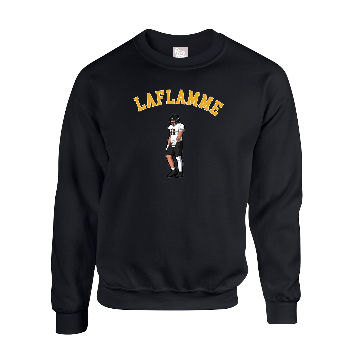 Fleece Crew — Shirsey Arch in Black