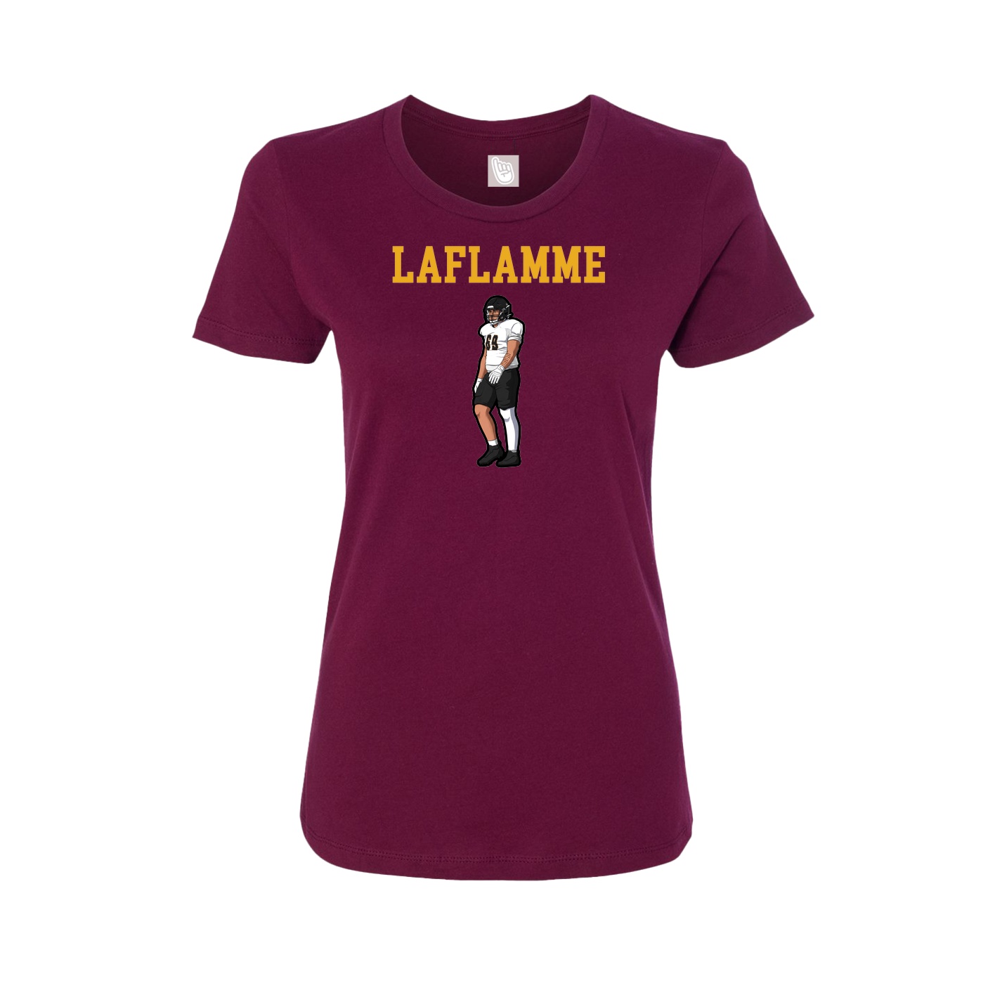 Fitted Women's Tee — Shirsey in Maroon
