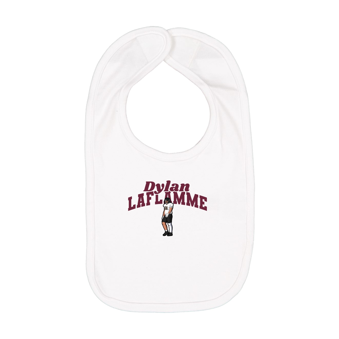 Infant Bib — Signature Arch in White