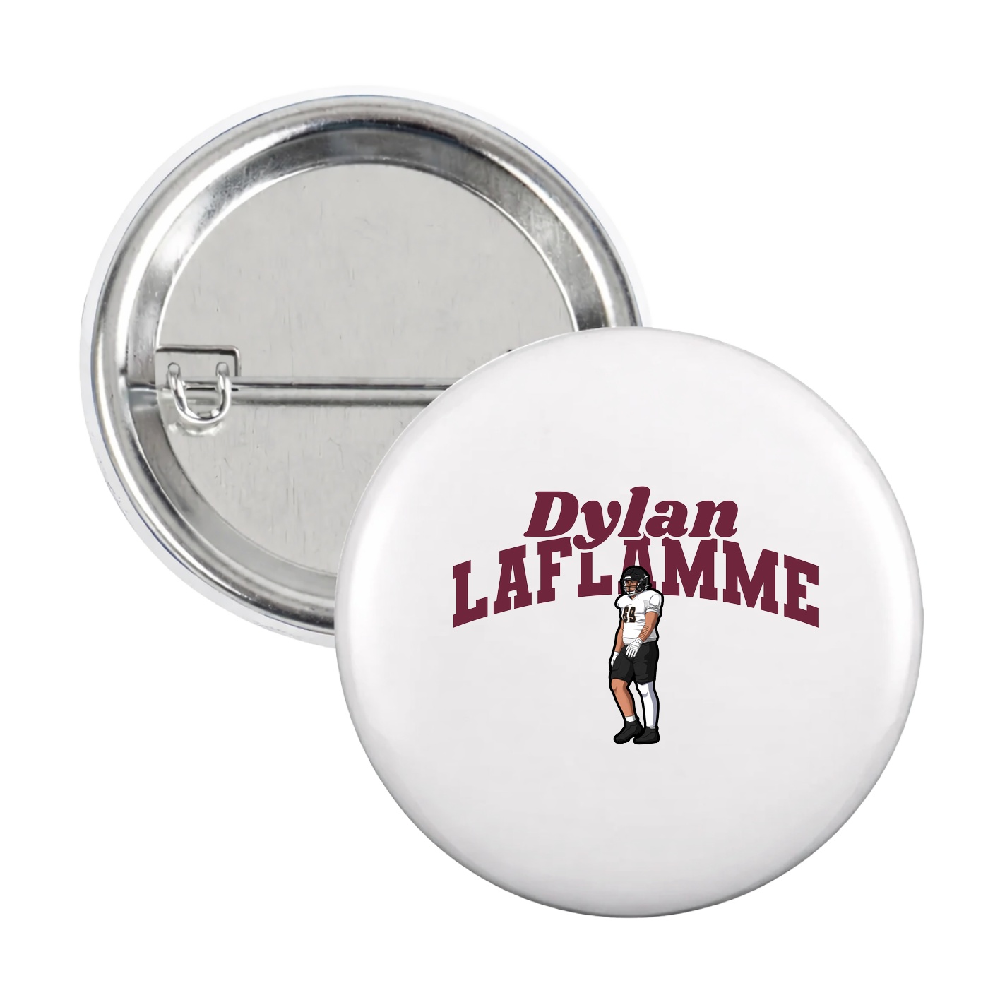 Game Day Button — Signature Arch in White