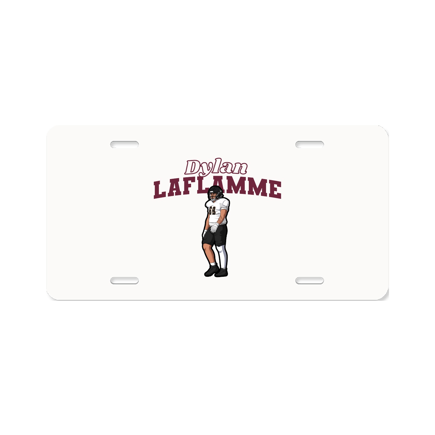 License Plate — Name Arch in Classic