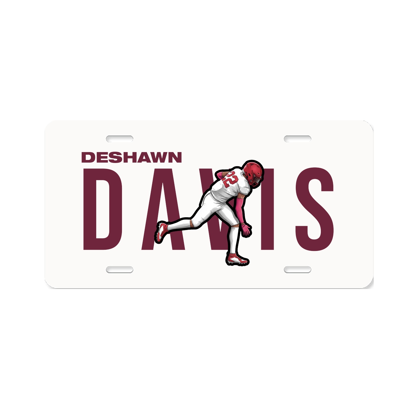 License Plate — Player Name in Classic