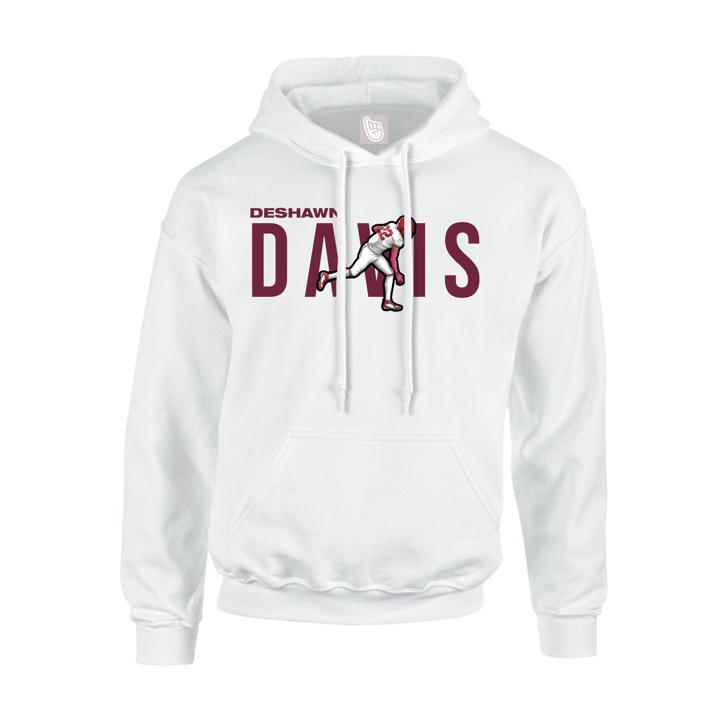 Youth Hoodie — Player Name in White