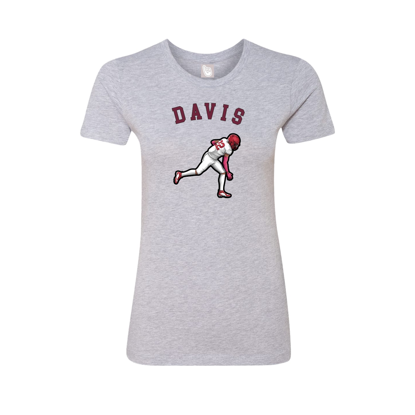 Fitted Women's Tee — Shirsey Arch in Grey