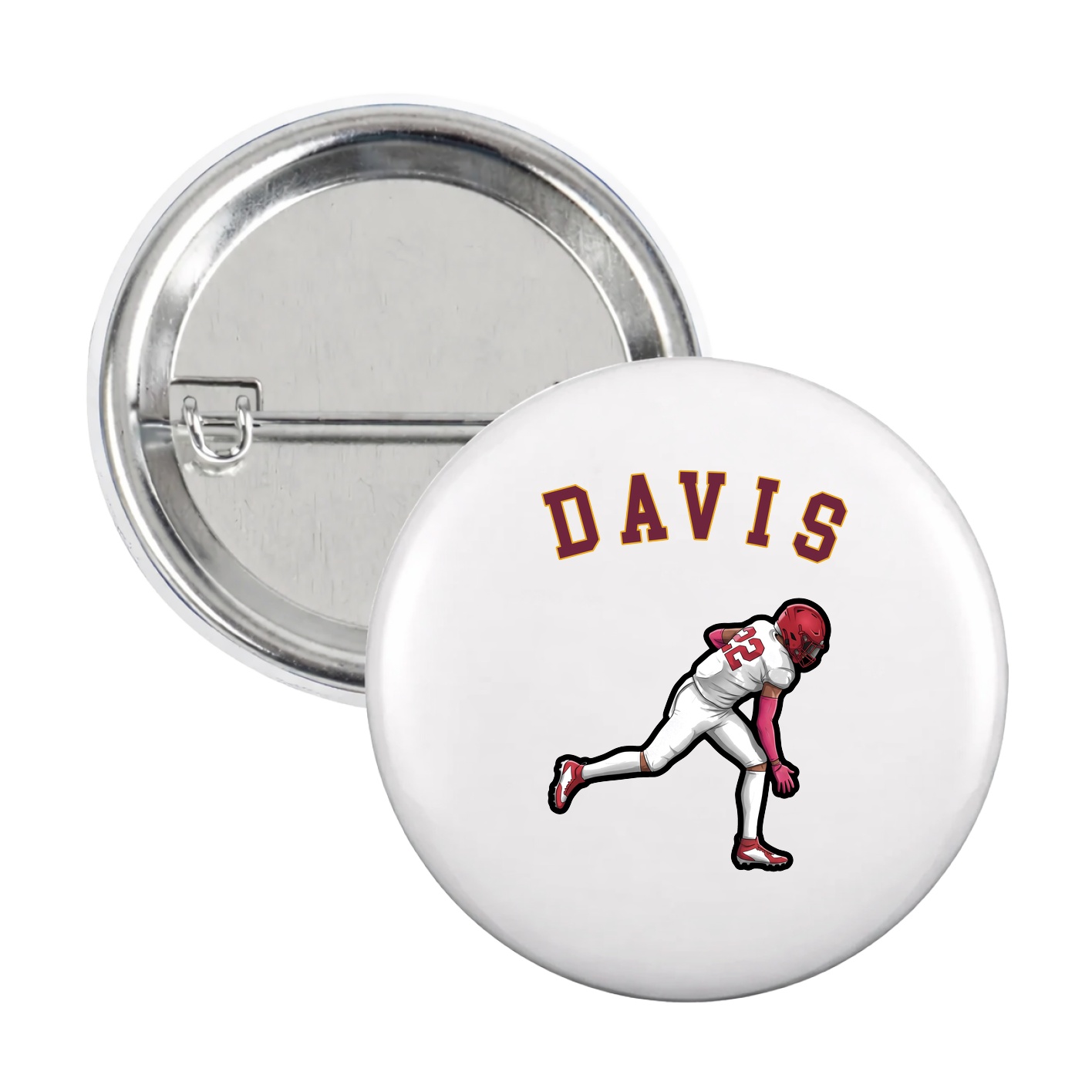 Game Day Button — Shirsey Arch in White