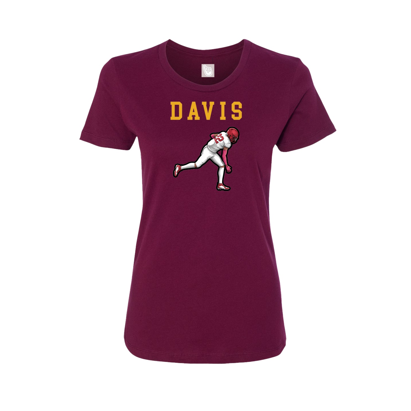 Fitted Women's Tee — Shirsey in Maroon