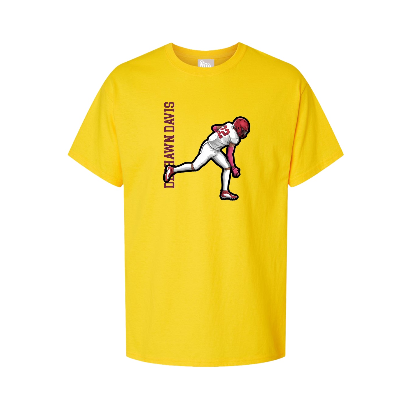 Tee — Name Vertical in Gold