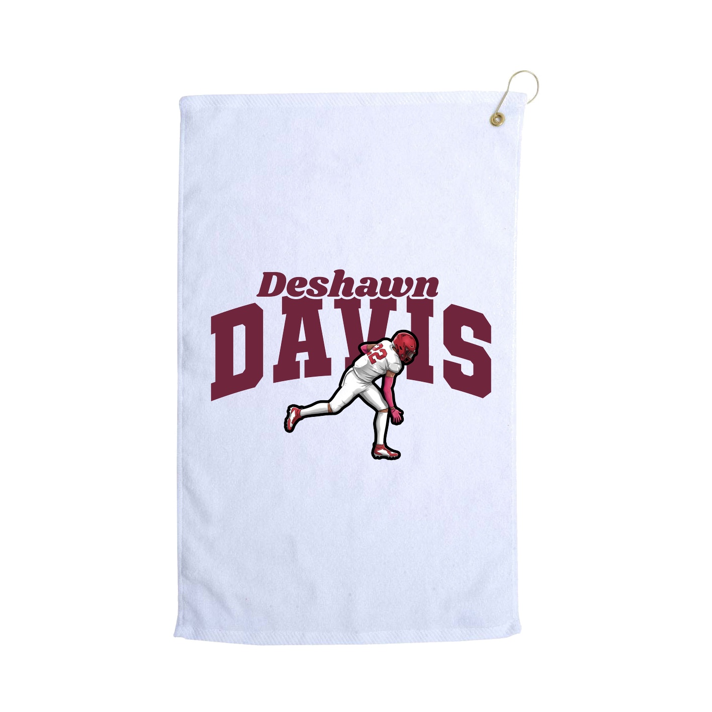Golf Towel — Signature Arch in White