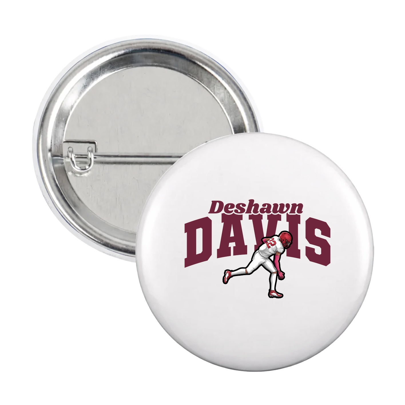 Game Day Button — Signature Arch in White