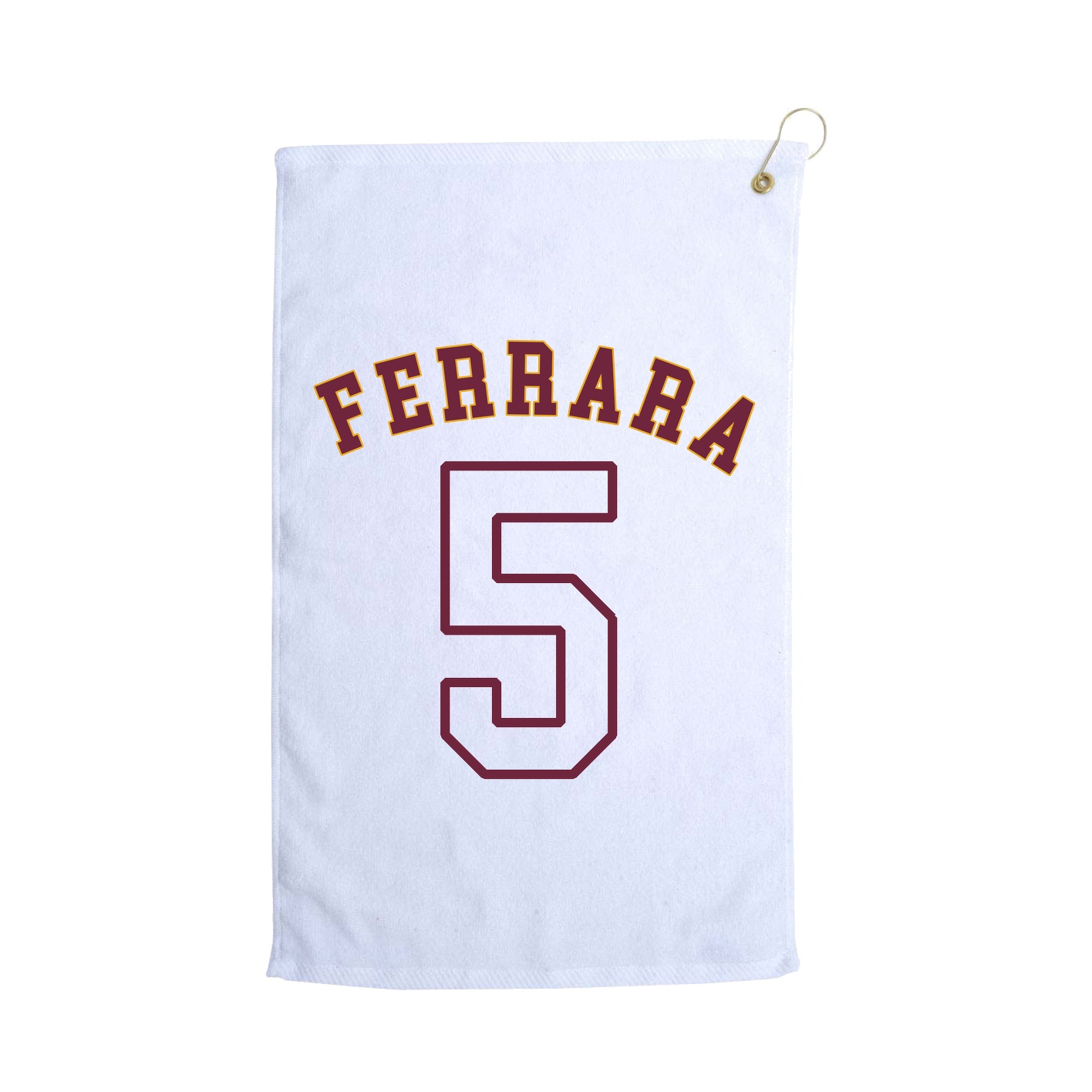 Golf Towel — Shirsey Arch in White