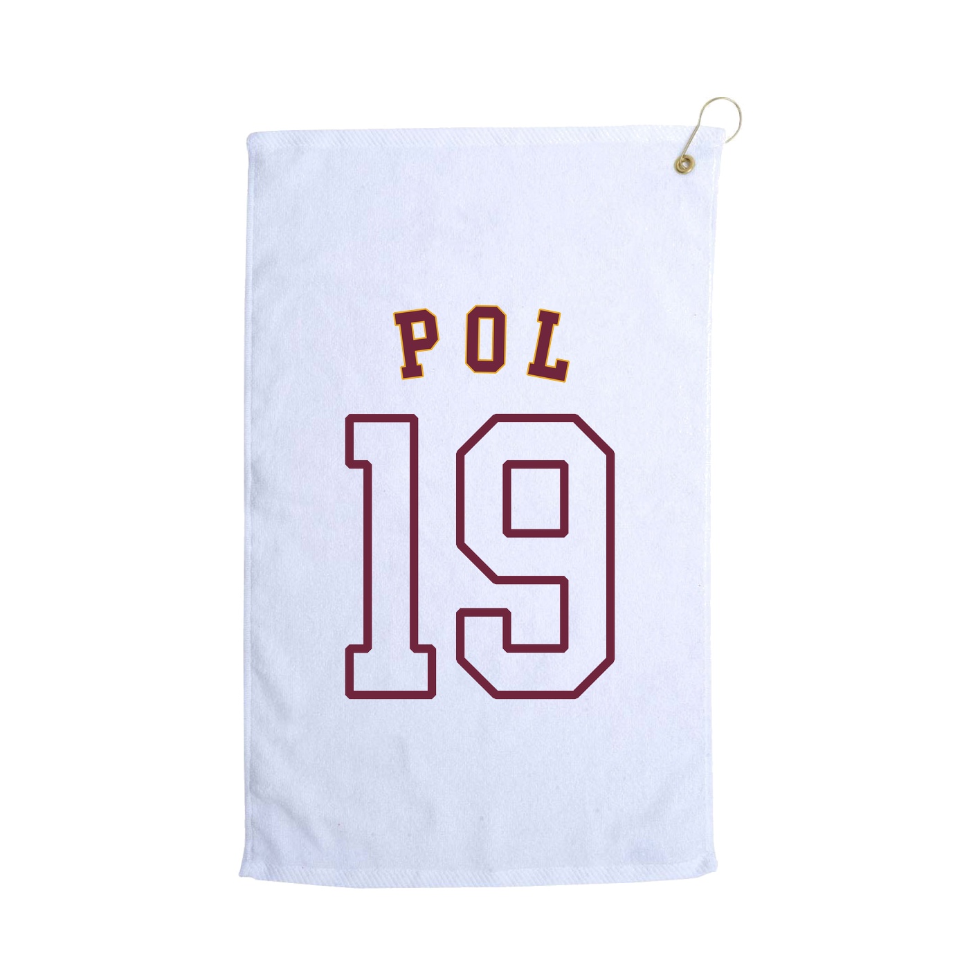 Golf Towel — Shirsey Arch in White