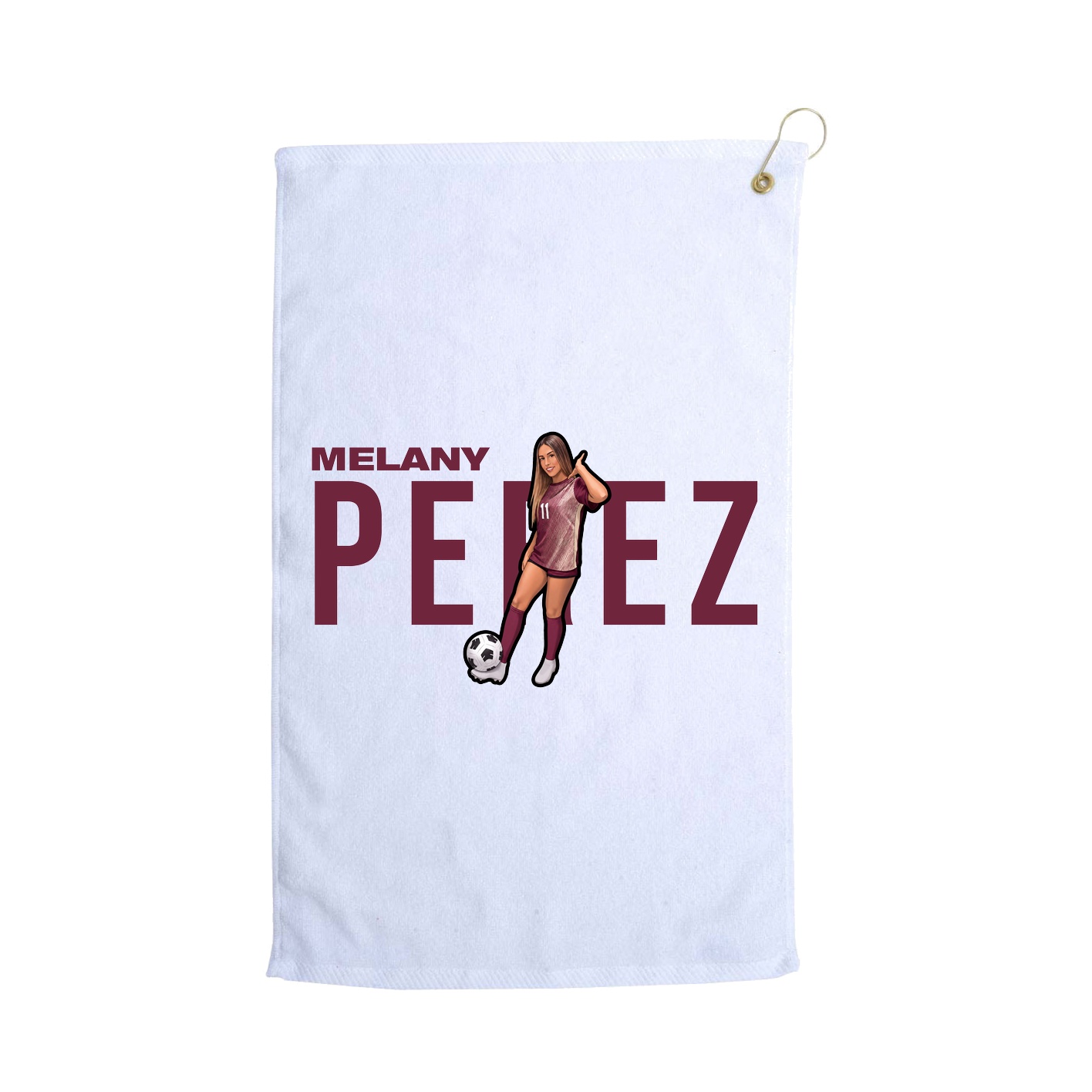 Golf Towel — Player Name in White