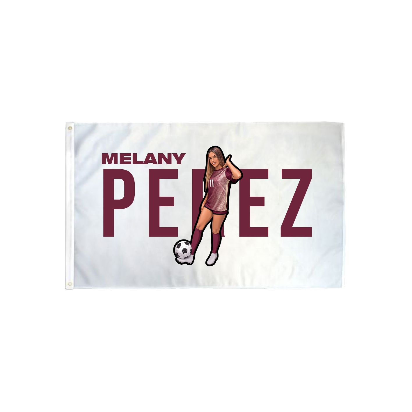 3x5 Flag — Player Name in Classic