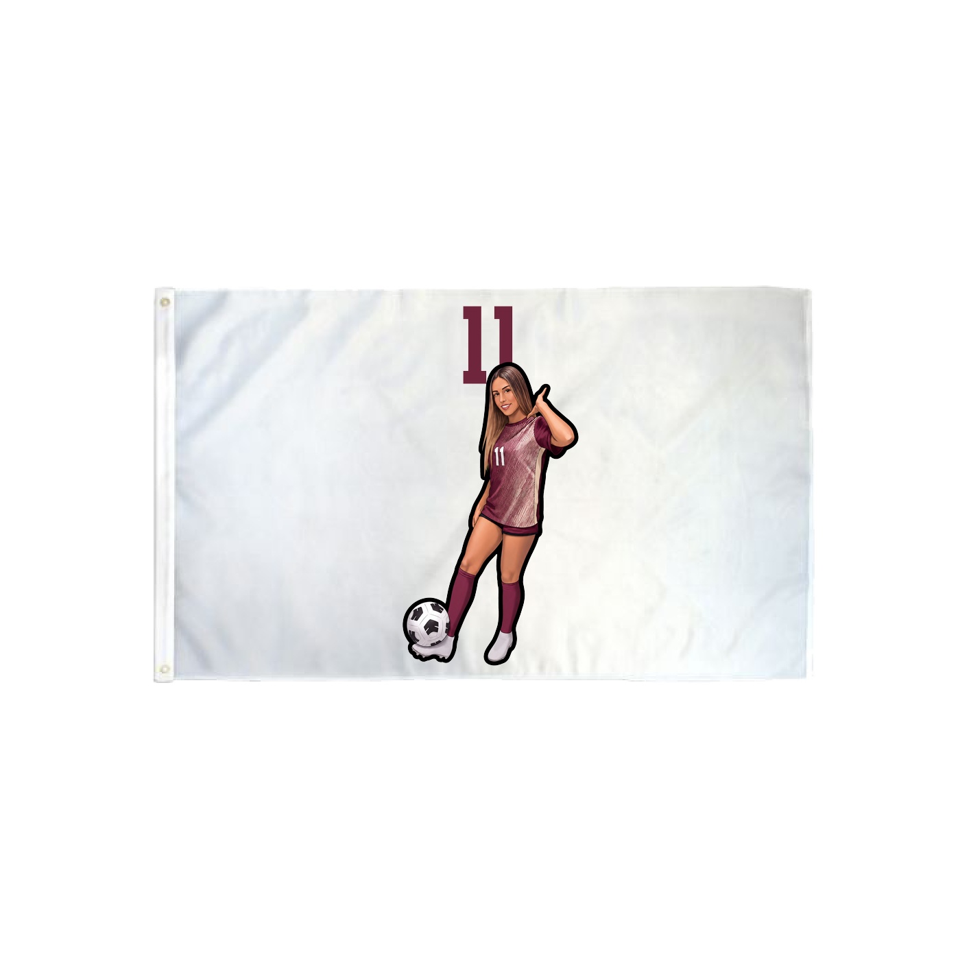 3x5 Flag — Number Top in Classic