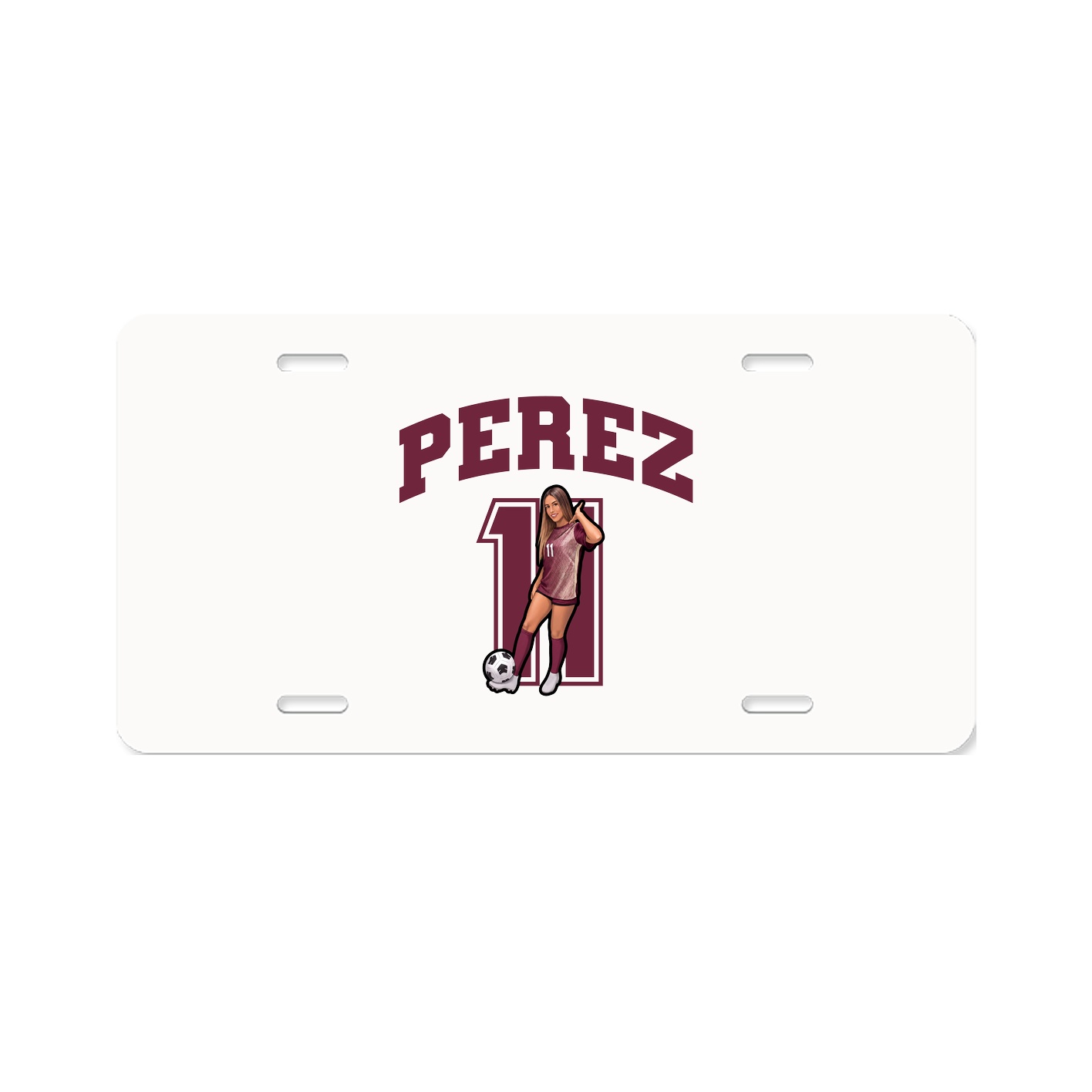License Plate — Number in Classic