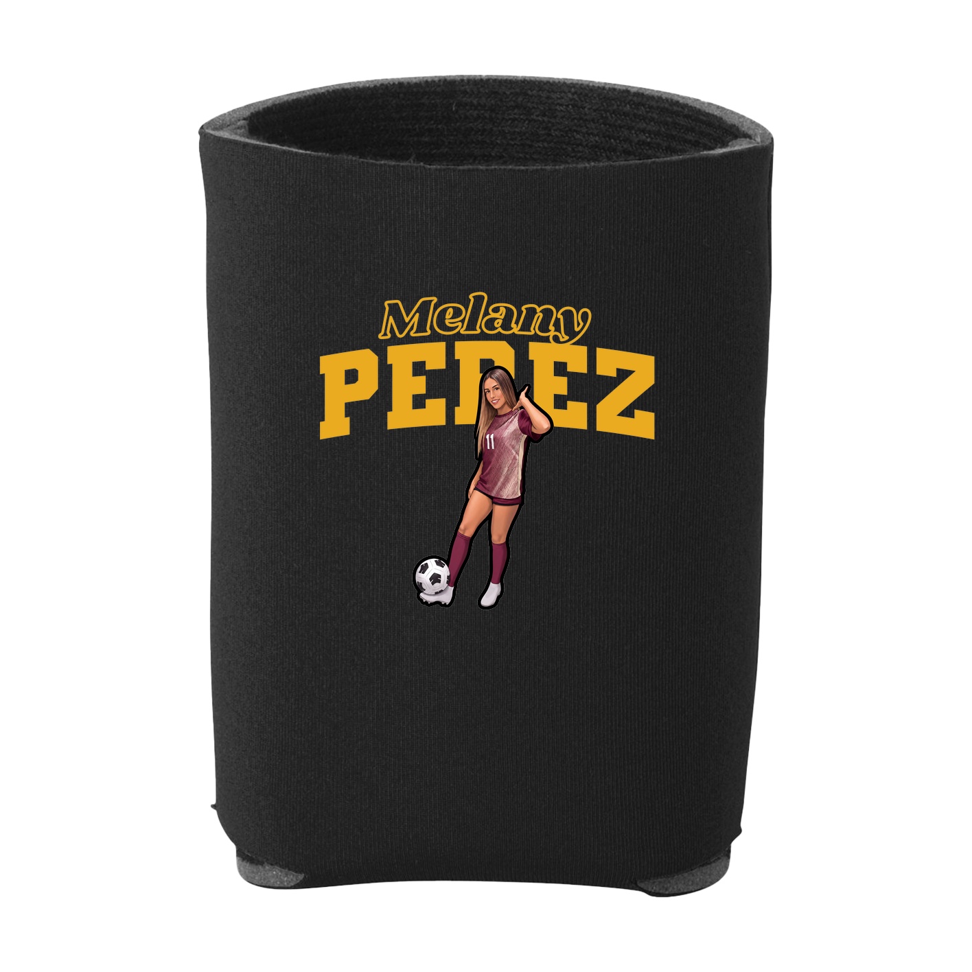 Can Holder — Name Arch in Black