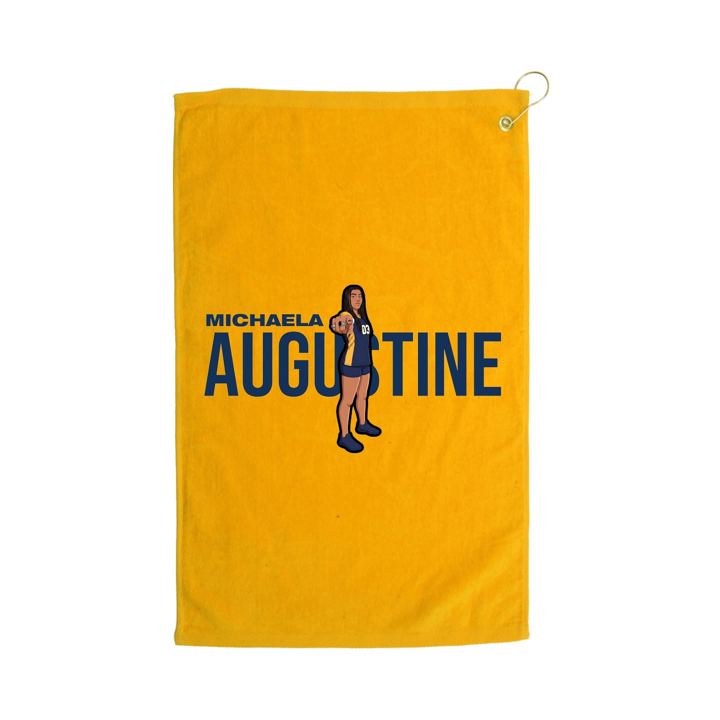 Golf Towel — Player Name in Gold