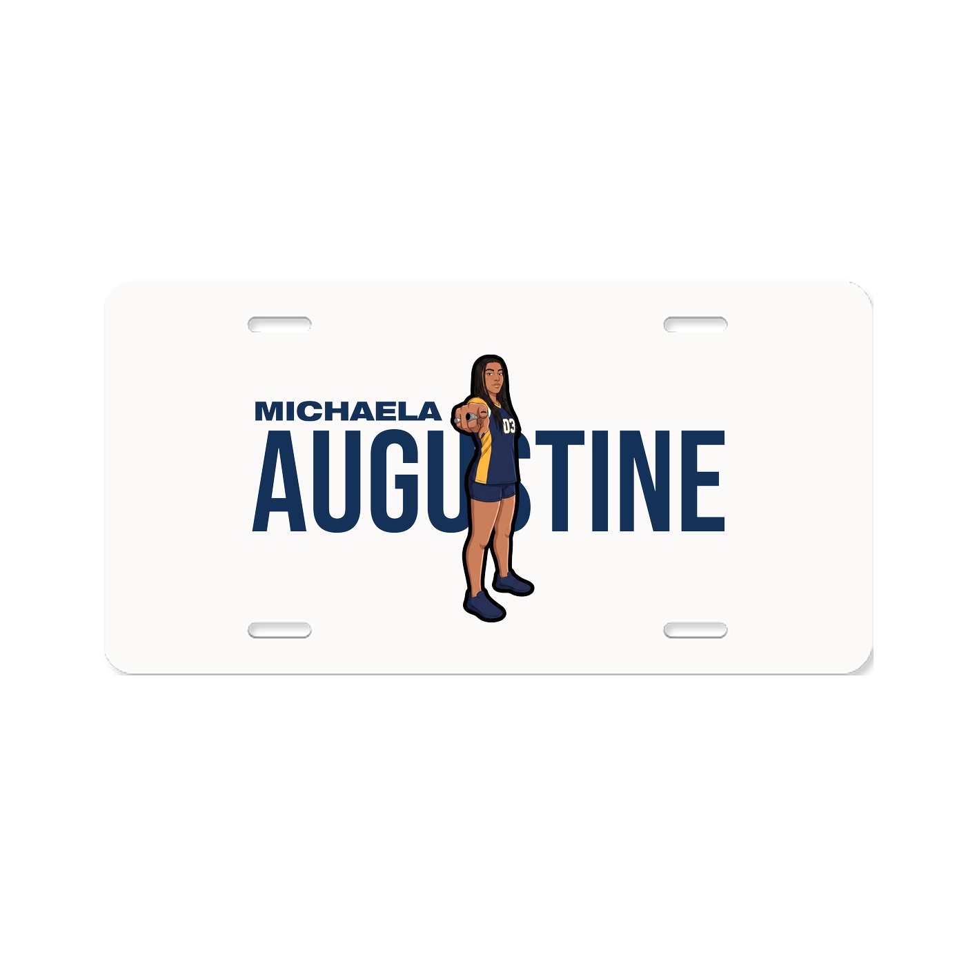 License Plate — Player Name in Classic