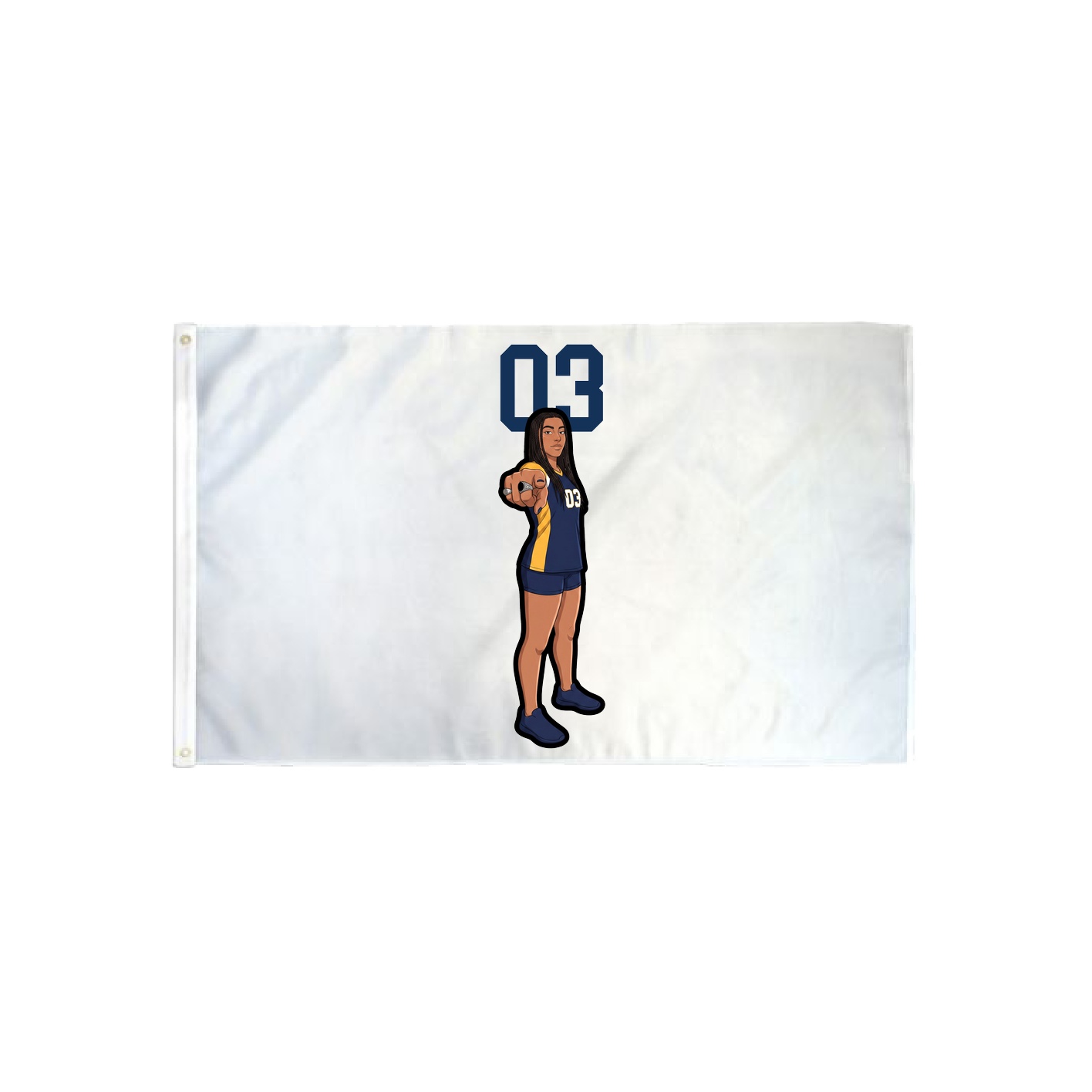 3x5 Flag — Number Top in Classic