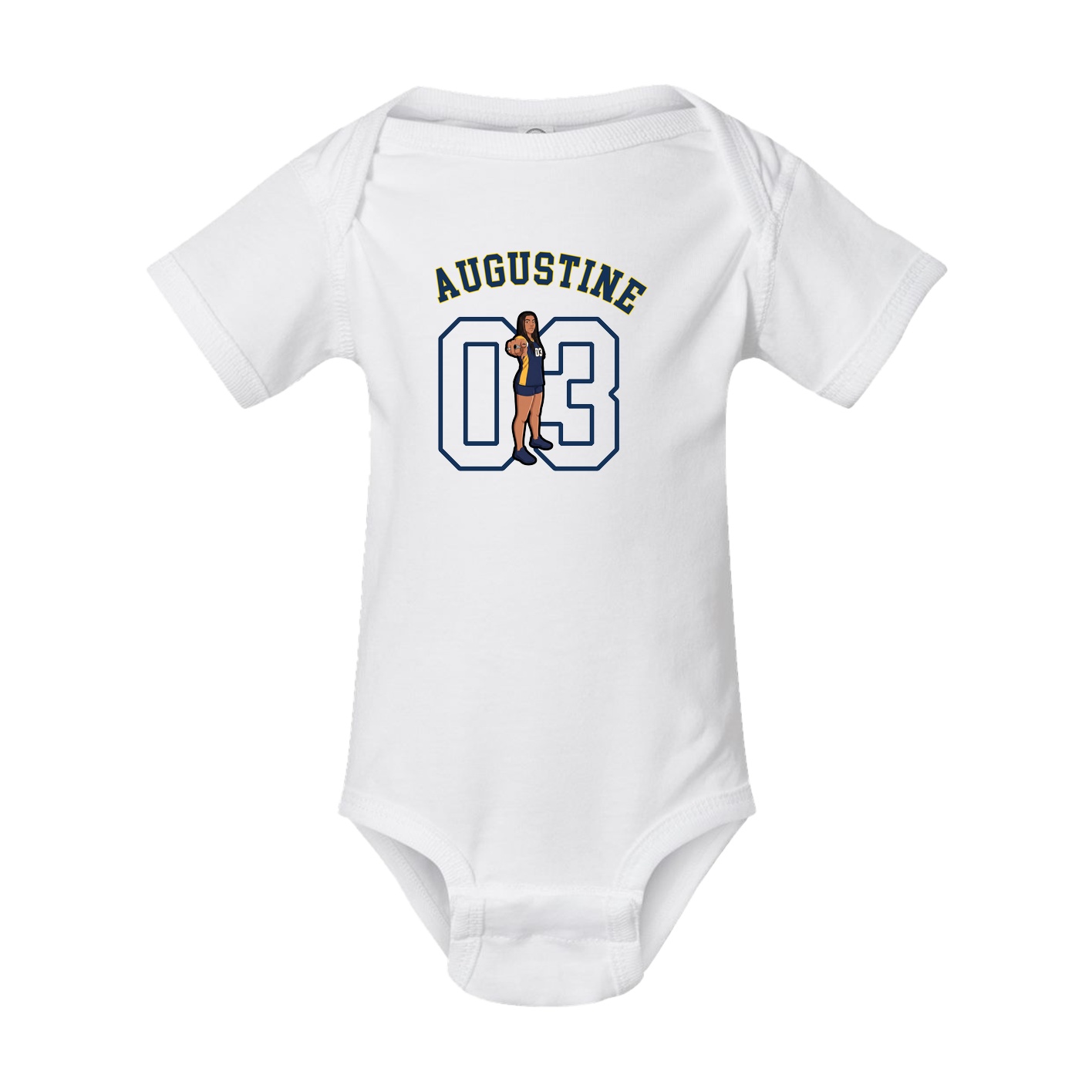 Baby Onesie — Shirsey Arch in White