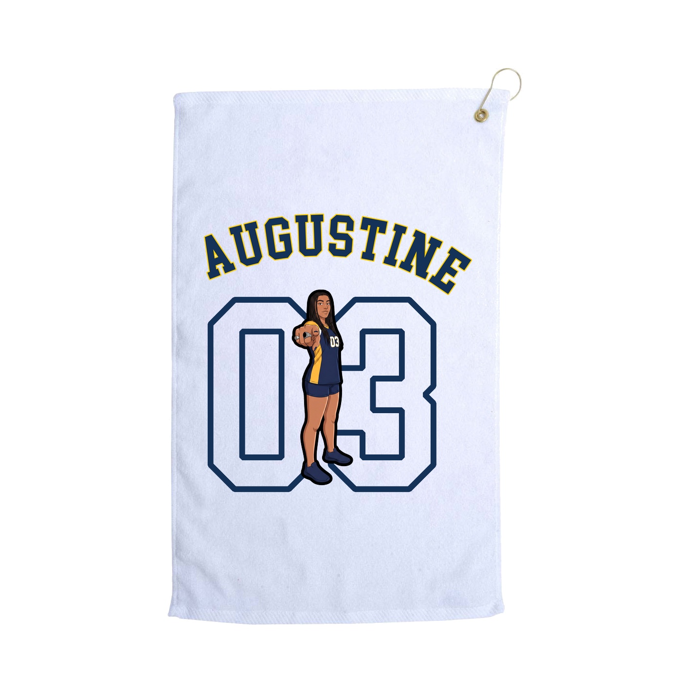 Golf Towel — Shirsey Arch in White