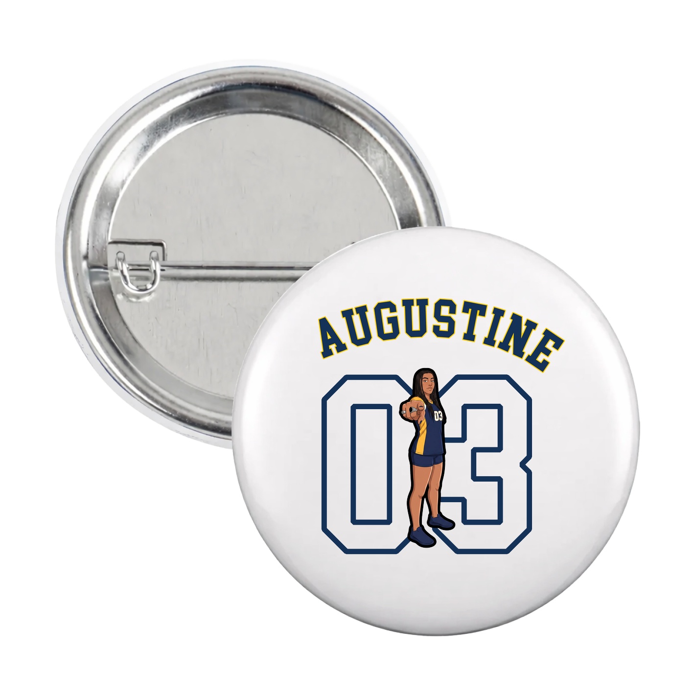 Game Day Button — Shirsey Arch in White