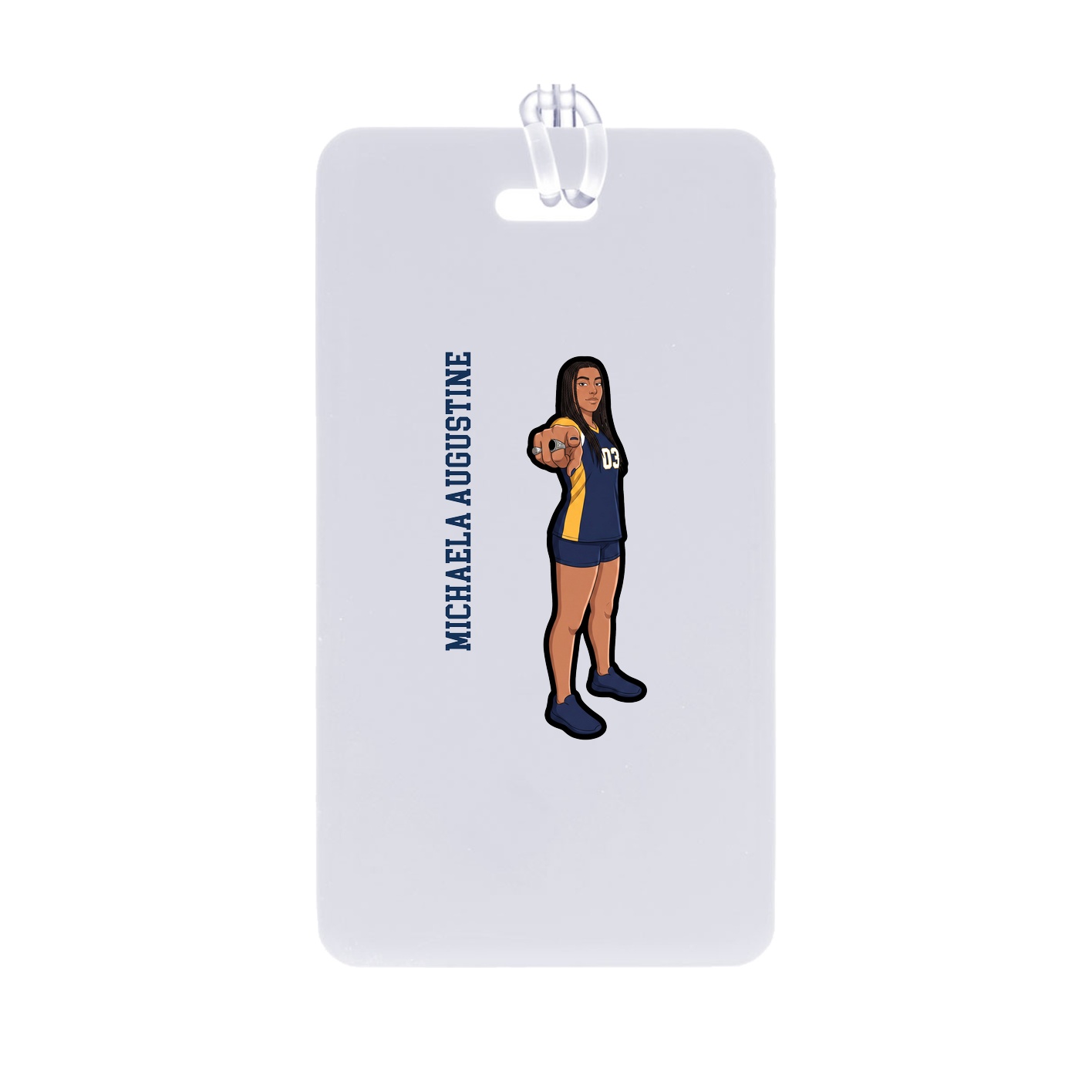 Bag Tag — Name Vertical in Classic