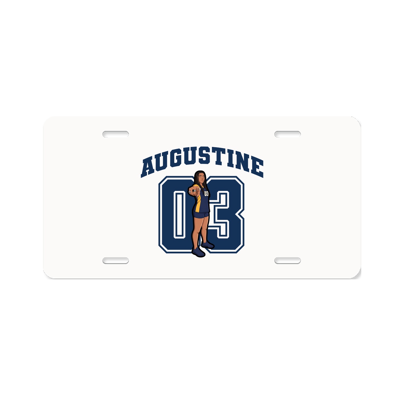 License Plate — Number in Classic