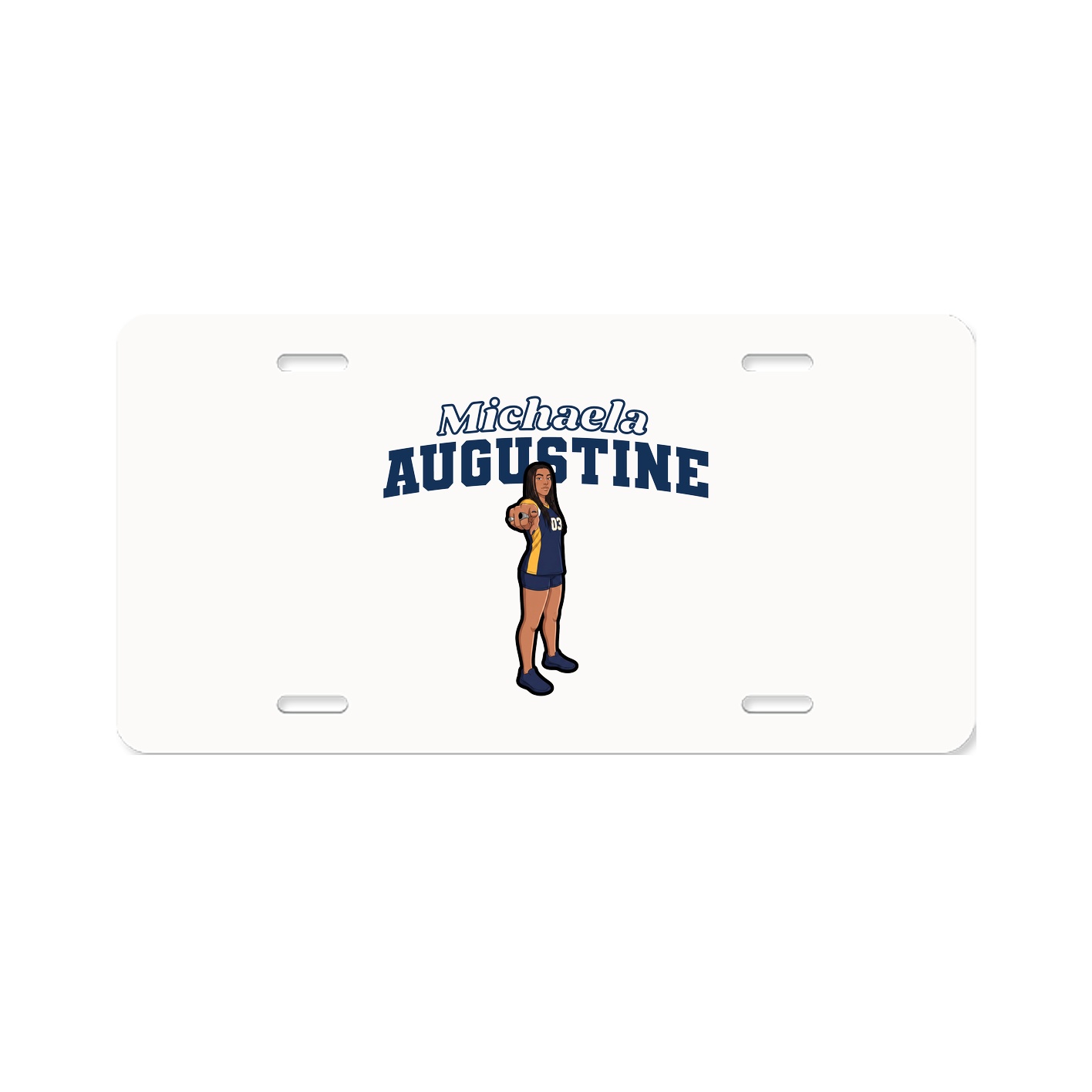 License Plate — Name Arch in Classic