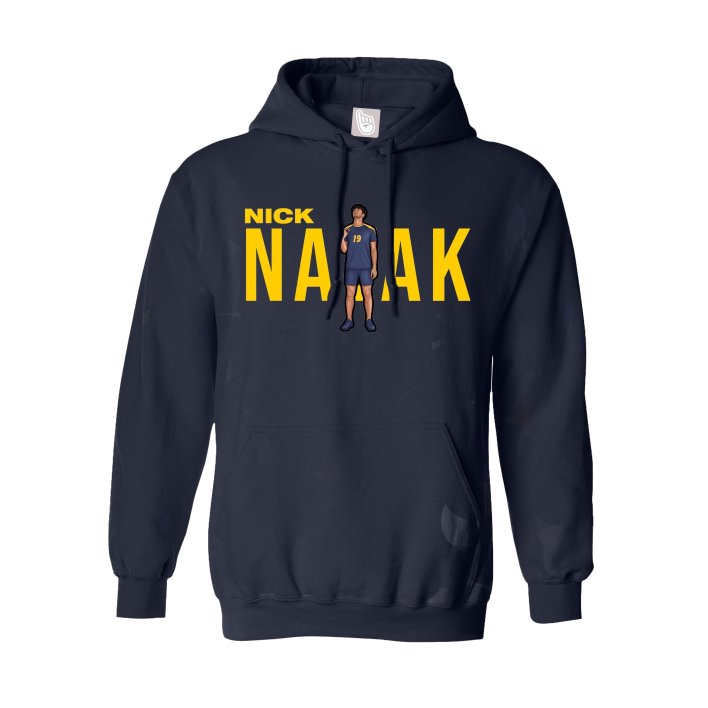 Youth Hoodie — Player Name in Navy