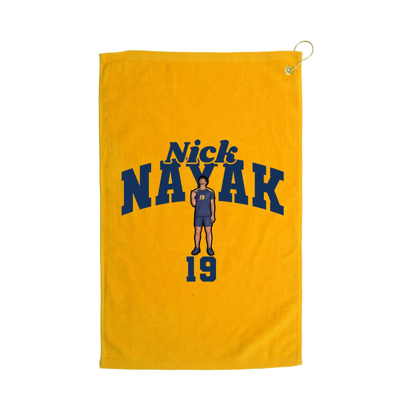 Golf Towel — Signature Arch in Gold