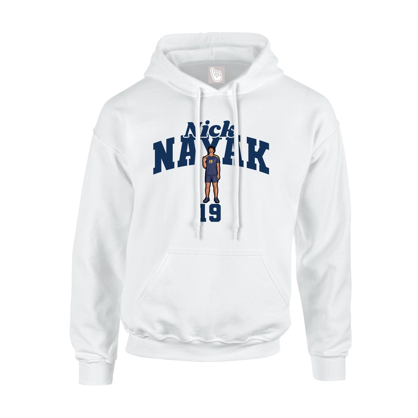Hoodie — Signature Arch in White