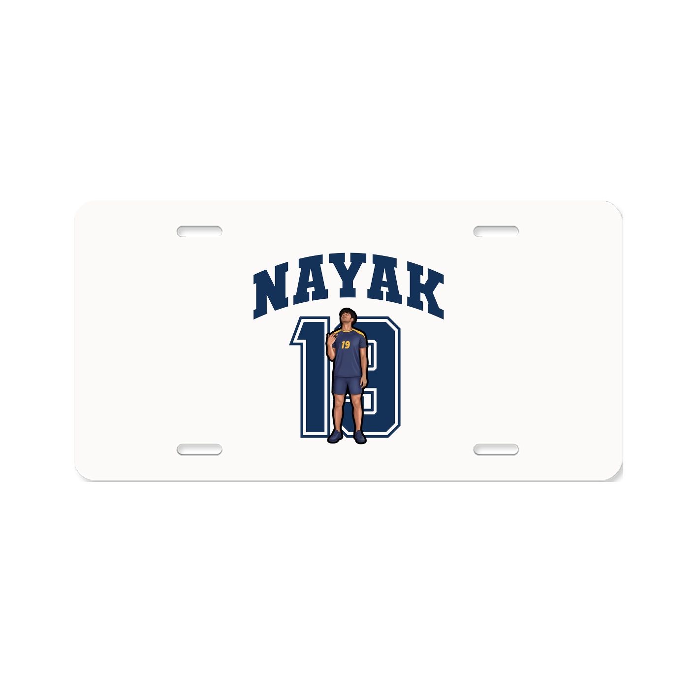 License Plate — Number in Classic
