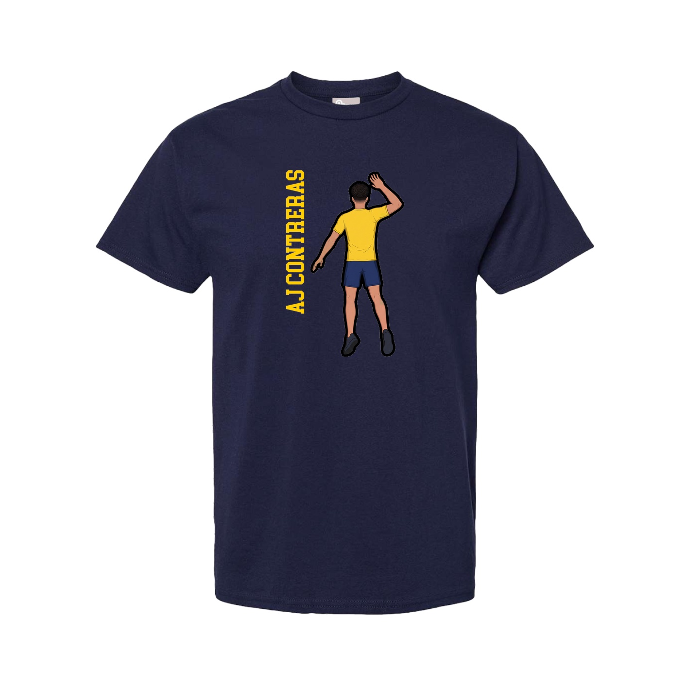 Youth Tee — Name Vertical in Navy