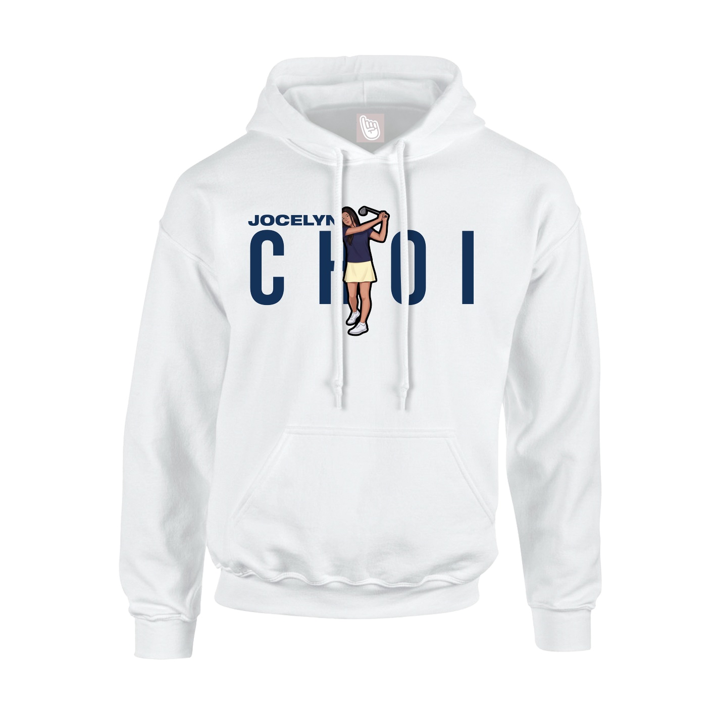 Youth Hoodie — Player Name in White