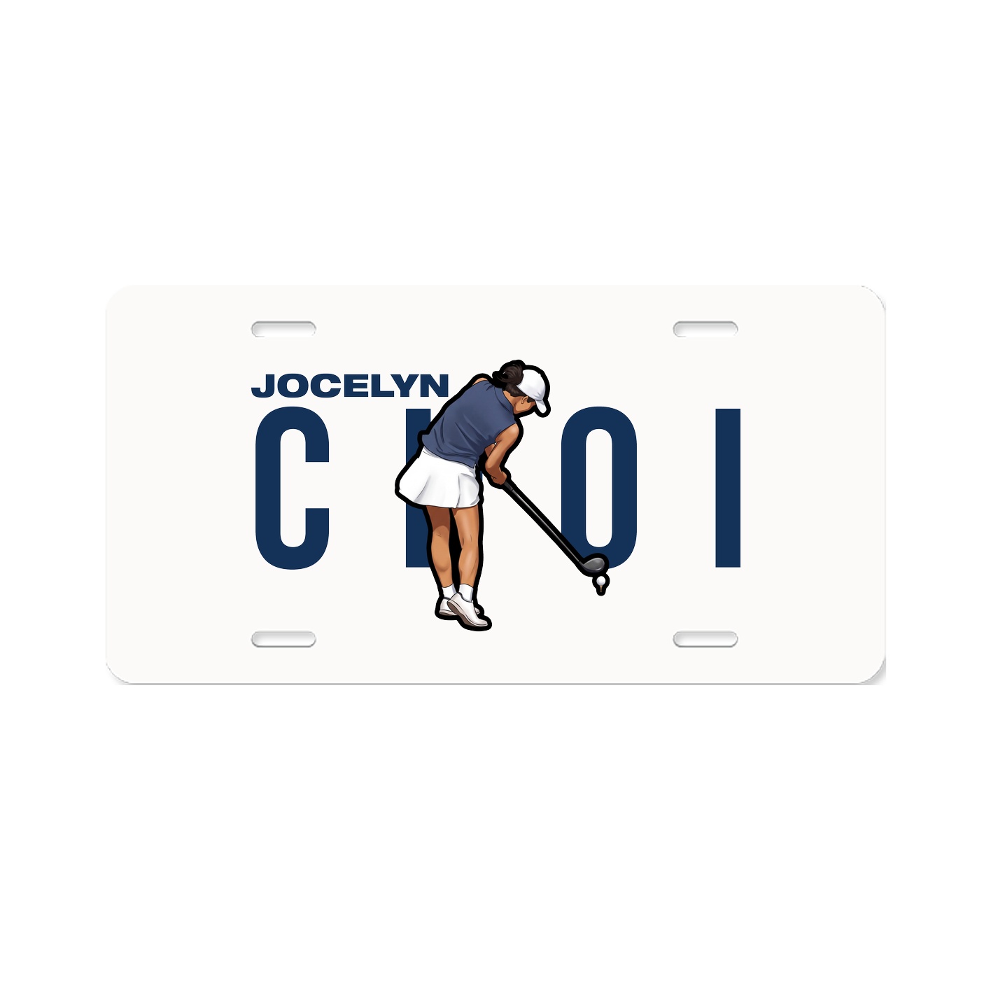 License Plate — Player Name in Classic