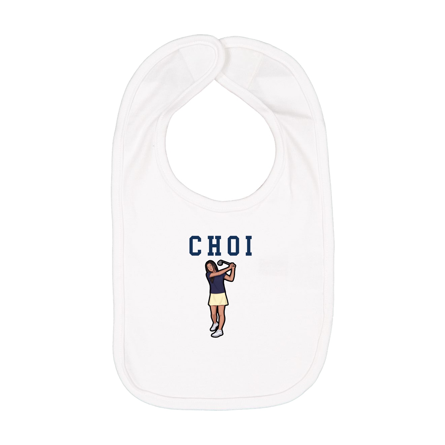Infant Bib — Shirsey in White