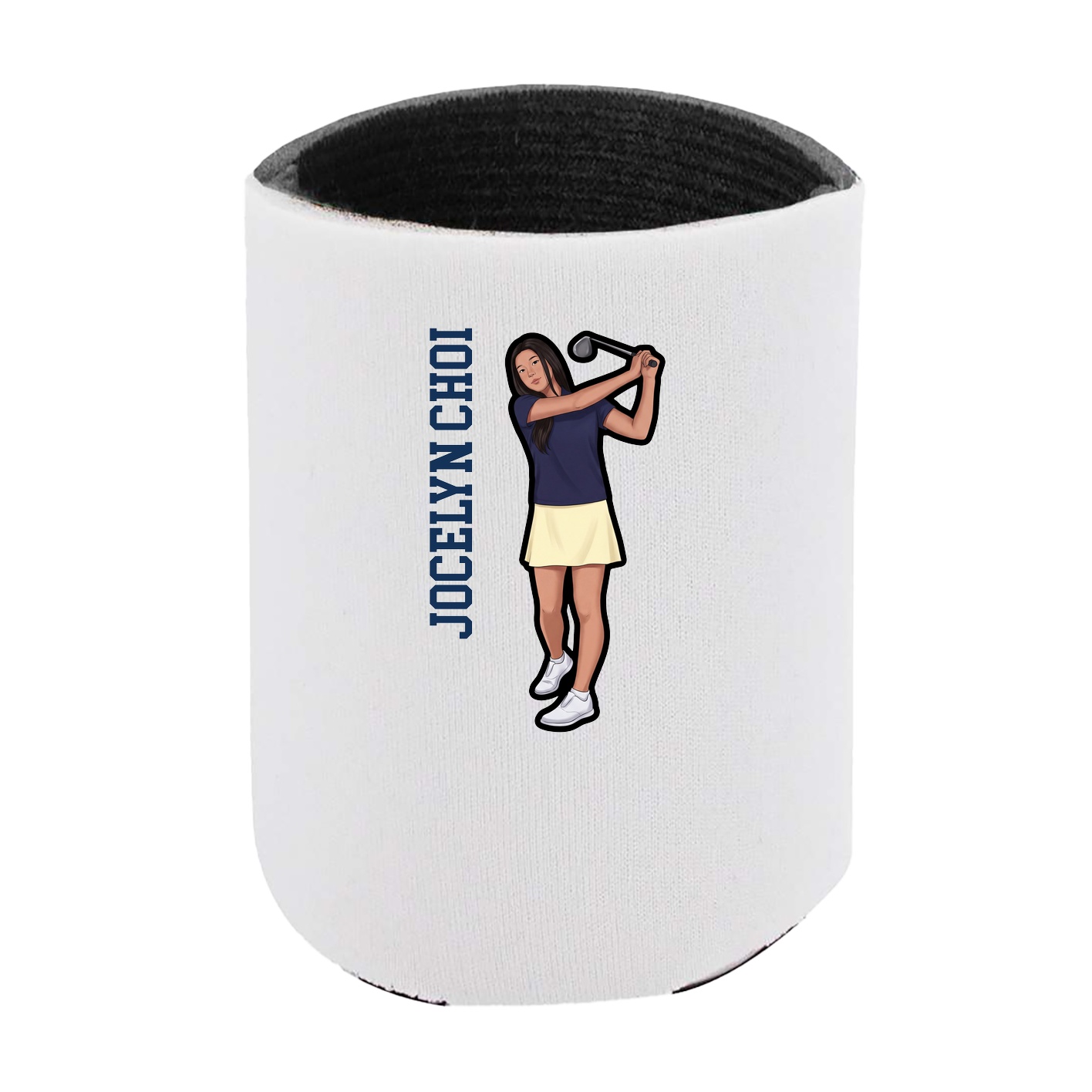 Can Holder — Name Vertical in White
