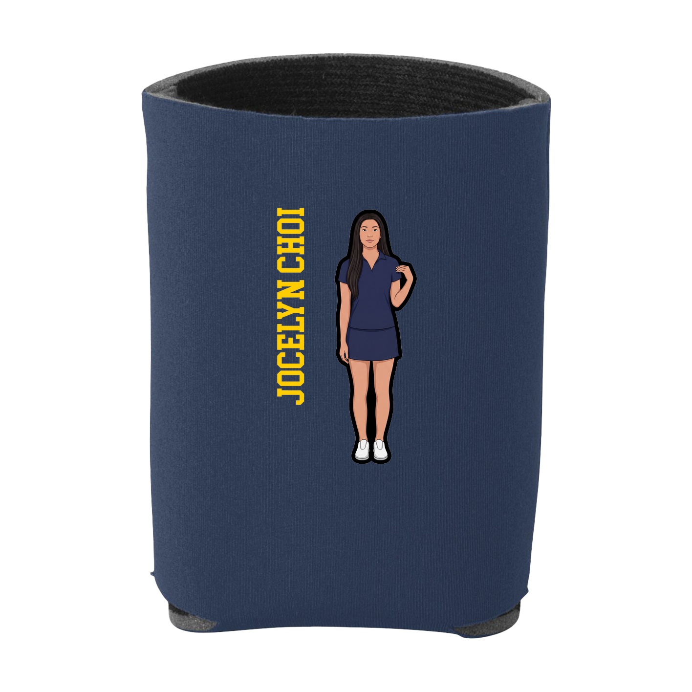 Can Holder — Name Vertical in Navy