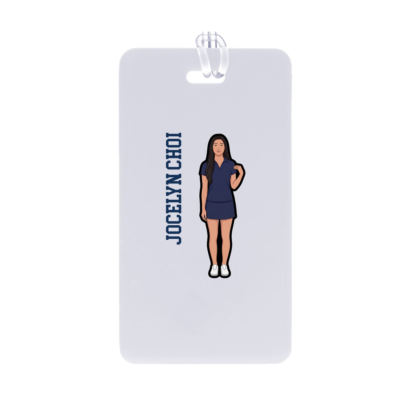 Bag Tag — Name Vertical in Classic