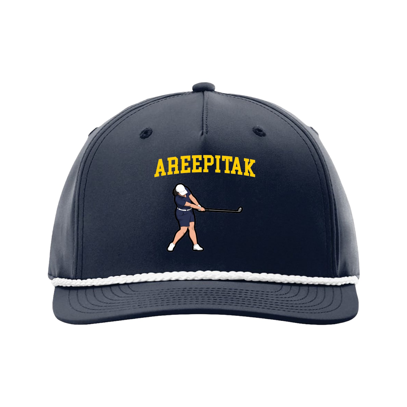 Five-Panel Classic Rope Cap — Shirsey in Navy